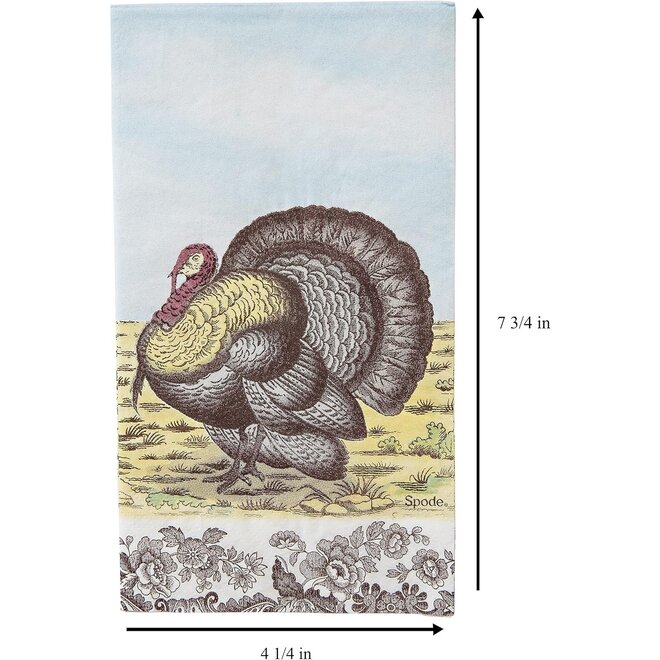 Spode Woodland Turkey Hostess Napkins