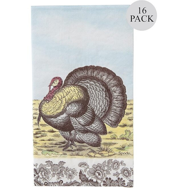 Spode Woodland Turkey Hostess Napkins