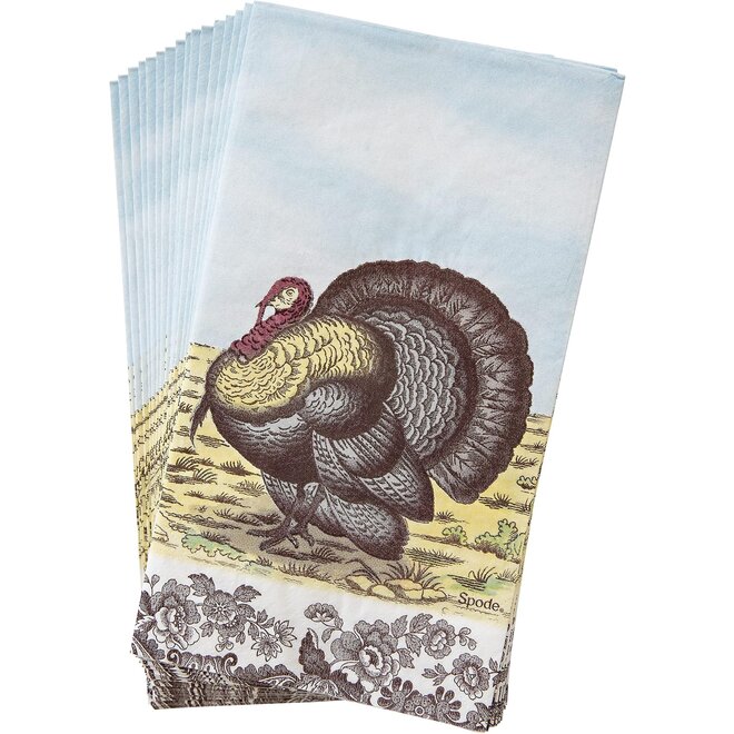 Spode Woodland Turkey Hostess Napkins