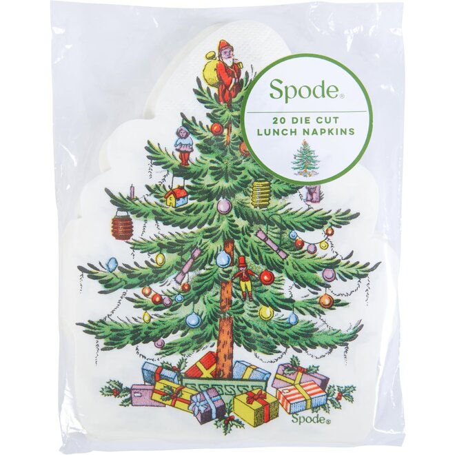 Spode Christmas Tree Die Cut Tree Napkins