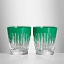 New Year Green Firework Tumblers Pair