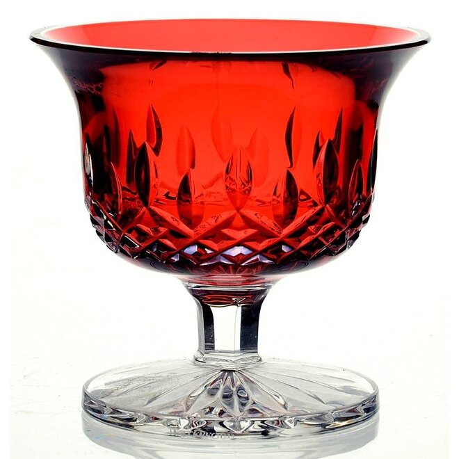 Lismore Crimson Small Footed Bowl