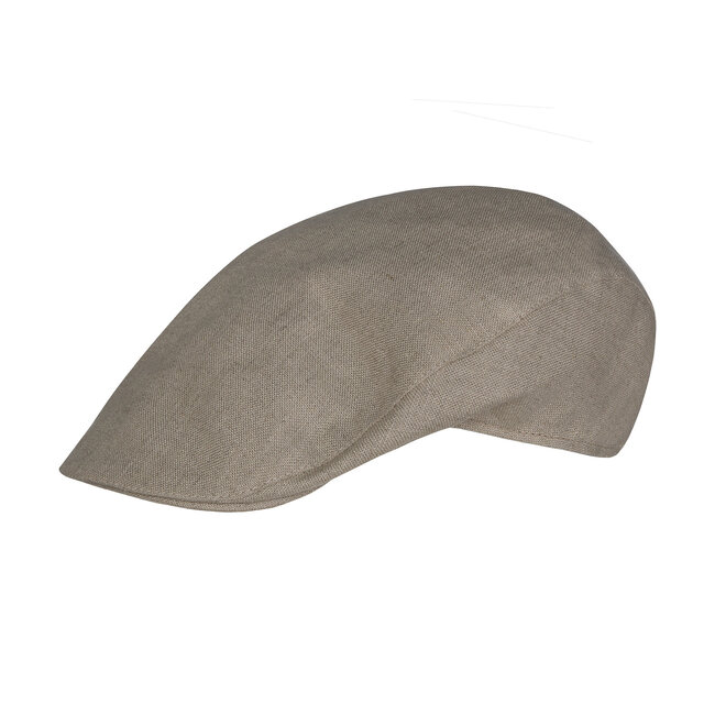 Donegal Touring Cap in Taupe Linen (Large)