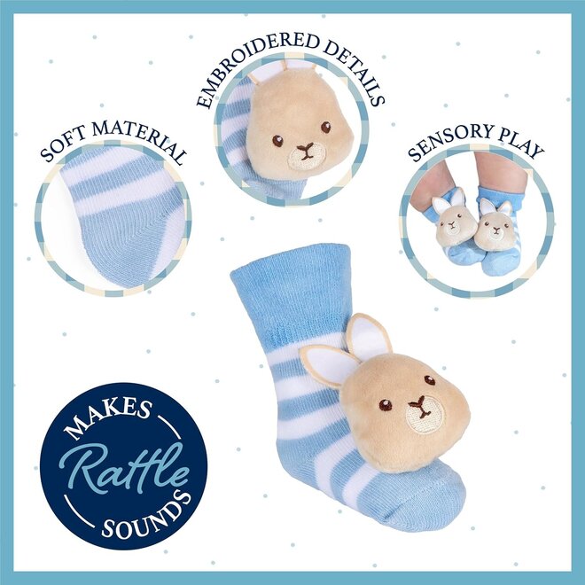 Beatrix Potter Peter Rabbit Socks with Rattles