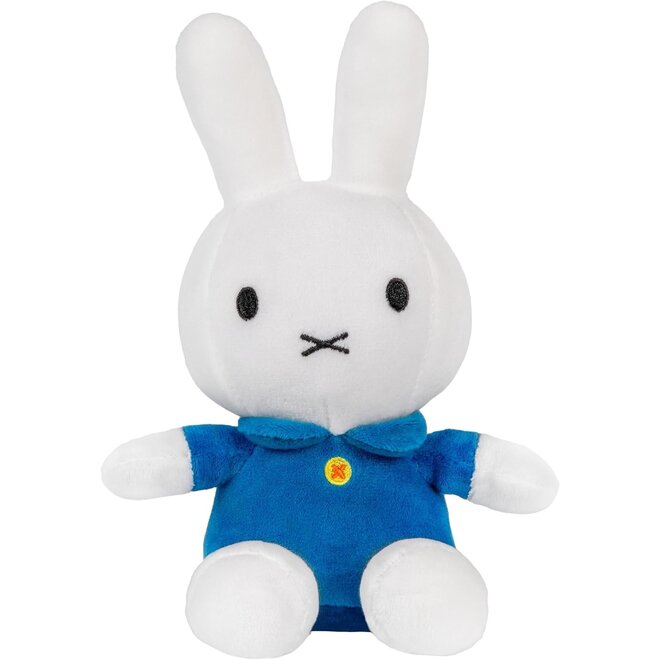 White Miffy 8" Plush Toy with Blue  Dress