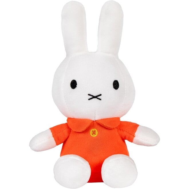 White Miffy 8" Plush Toy with Orange  Dress