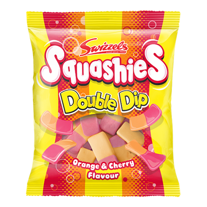 Swizzels Orange & Cherry Double Dip Squashies