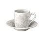 Dove Grey Asiatic Pheasants Espresso Cup & Saucer