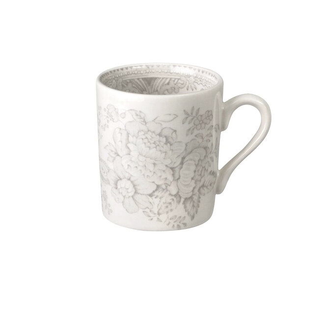 Dove Grey Asiatic Pheasants Espresso Cup & Saucer