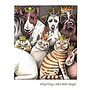 Reigning Cats & Dogs Greeting Card