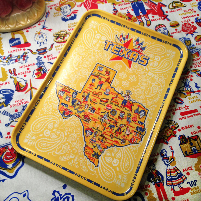 Texas Map Tray