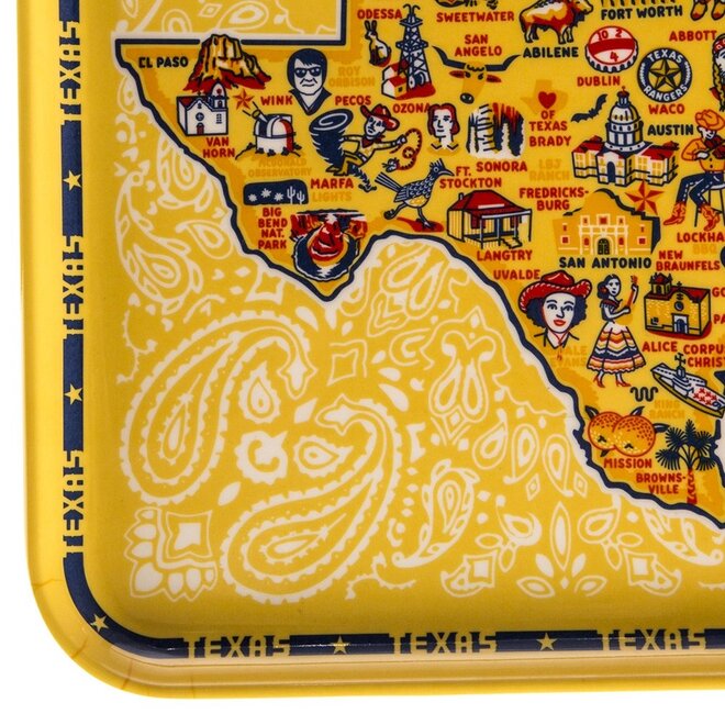 Texas Map Tray