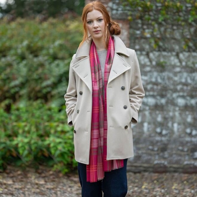 Alba Hunting Rose Extra Fine Merino Stole