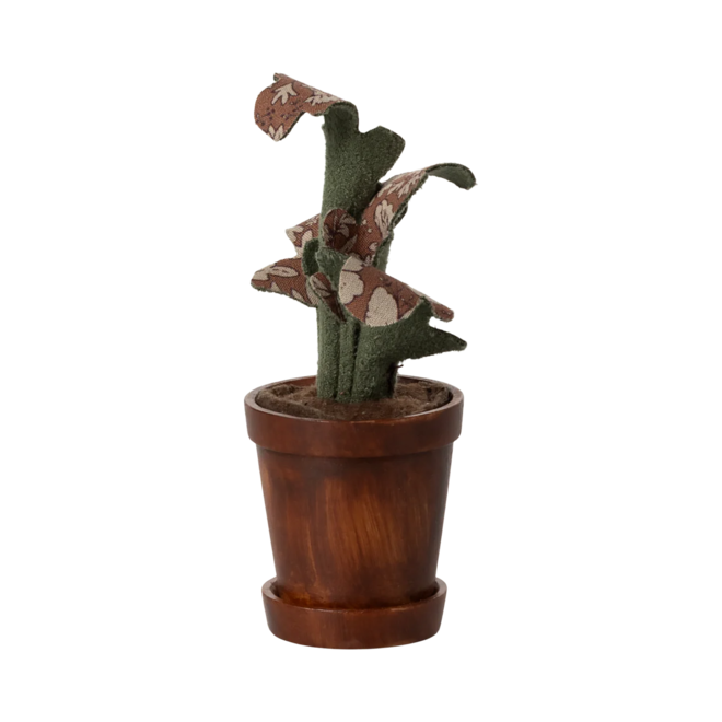 Flower Pot With Plant, Miniature