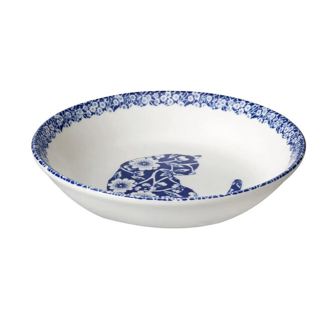 Blue Calico Cat Butter Pat