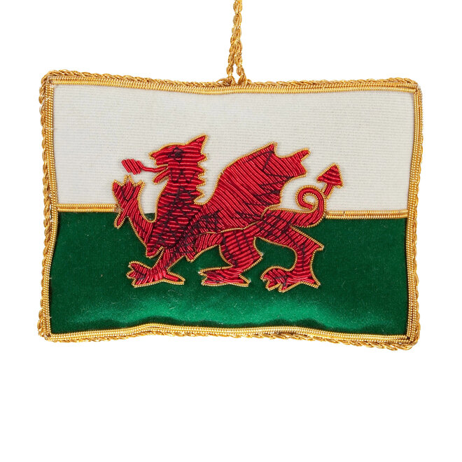 St. Nicolas Welsh Flag Ornament