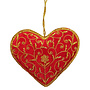 St. Nicolas Red Velvet Floral Heart