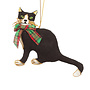 St. Nicolas Scottish Cat with Tartan Bow Ornament