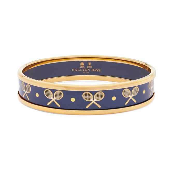 Tennis Navy & Gold Medium Bangle