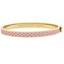 Salamander Pink & Gold Hinged Skinny Bangle