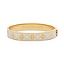 Agama Sparkle Cream & Clear Hinged Bangle