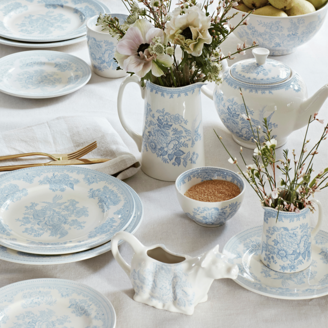 Blue Asiatic Pheasants Small Plate