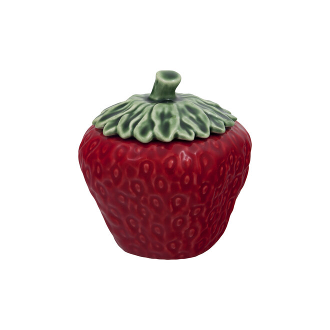 Bordallo Pinheiro Strawberry Small Jar