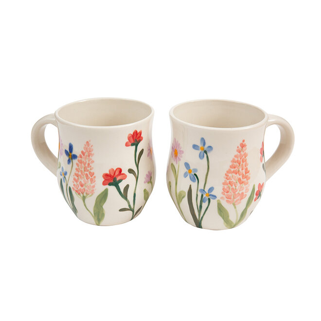 Ceramic Inspirations Wildflower Curved Mug