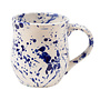 Ceramic Inspirations Blue Splatter Curved Mug