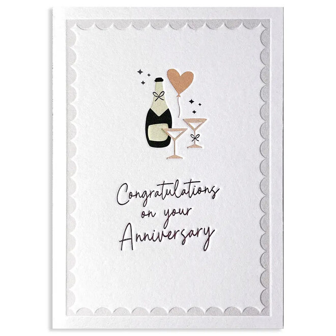 Champagne Anniversary Card