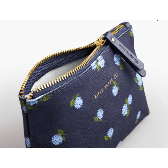 Hydrangea Small Zippered Pouch