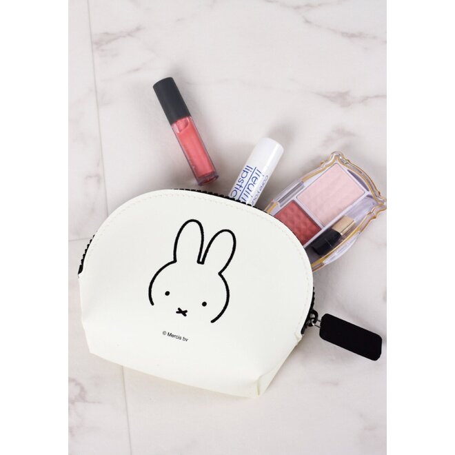 Miffy Silicone White Zipper Pouch