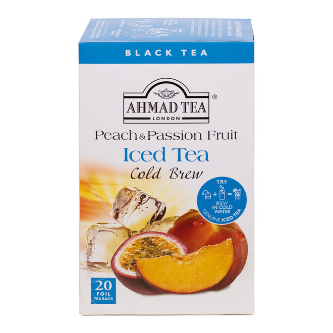 Ahmad Peach & Passion Fruit Cold Brew Iced Tea 20s