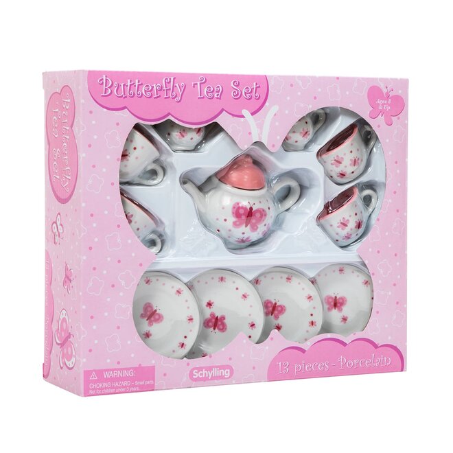 Butterfly Boxed Tea Set