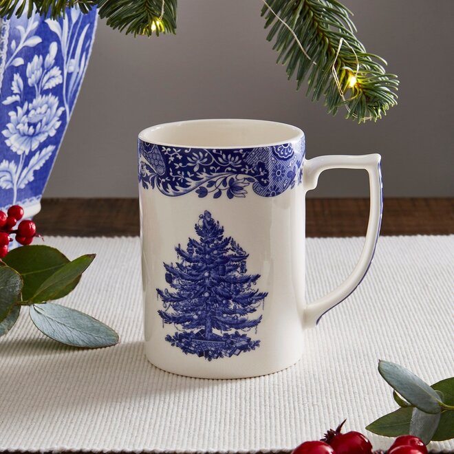 Blue Italian Christmas Tree Mug