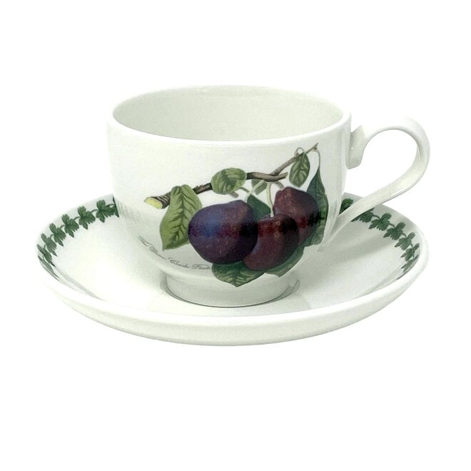 Pomona Breakfast Cup & Saucer (Reine Claude Plum)
