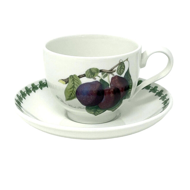 Pomona Breakfast Cup & Saucer (Reine Claude Plum)