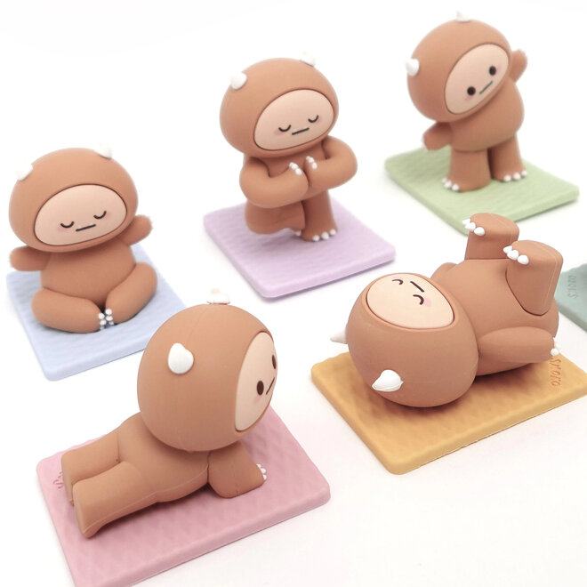 Hank Yeti Doing Yoga Figure Blind Box