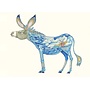 Watercolor Donkey Greeting Card