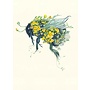 Watercolor Bumblebee Greeting Card