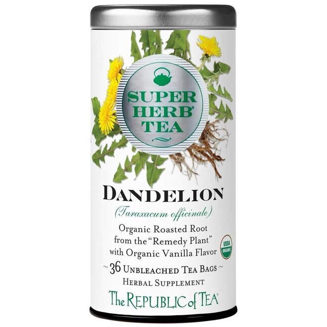 Republic of Tea Super Herb Organic Dandelion Herbal 36s
