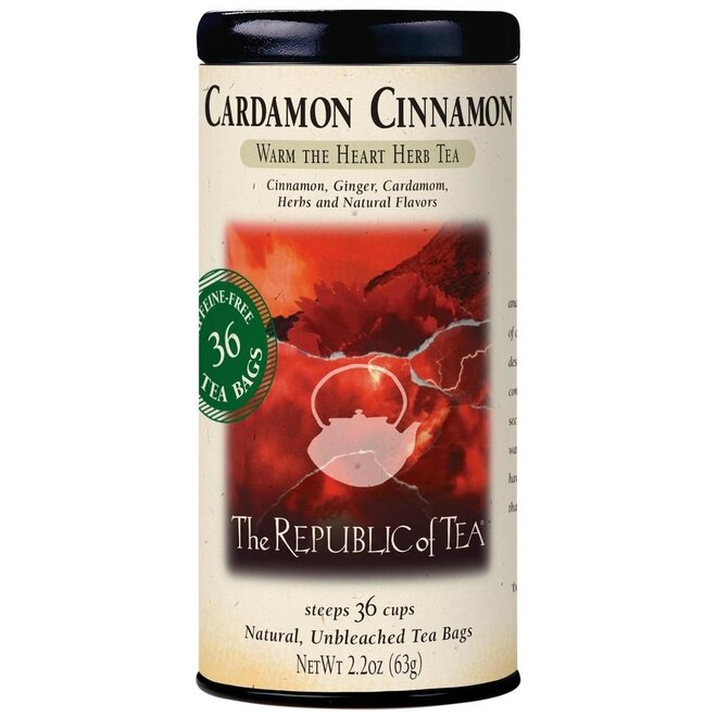 Republic of Tea Cardamon Cinnamon Herbal 36s