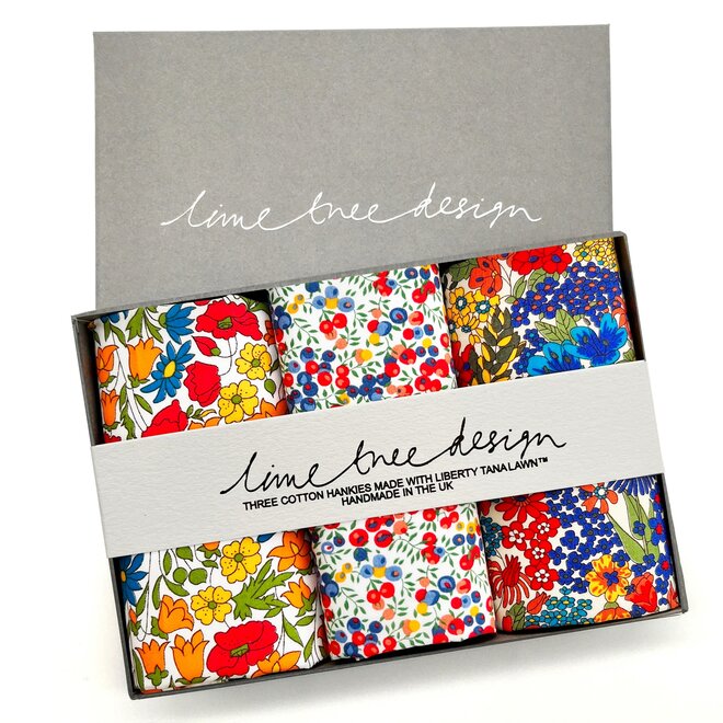 Poppy Fields  Hankies Set