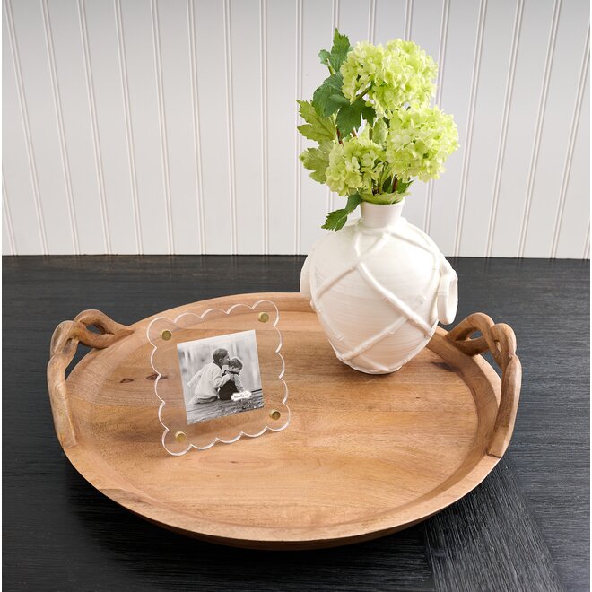 Square Scallop Acrylic Frame