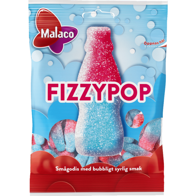 Malaco Fizzypop Sour Salty Bottles Bag