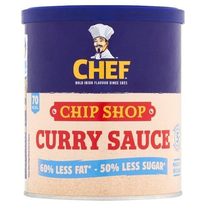 Chef Reduced Sugar Chip Shop Curry Sauce Tub 250g