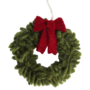 Gry & Sif Small Wreath with Red Bow Ornament