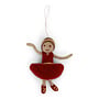 Gry & Sif Ballerina with Red Dress Ornament