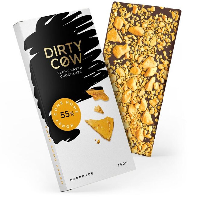 Dirty Cow Honeycomb Heaven Plant Based Chocolate Bar