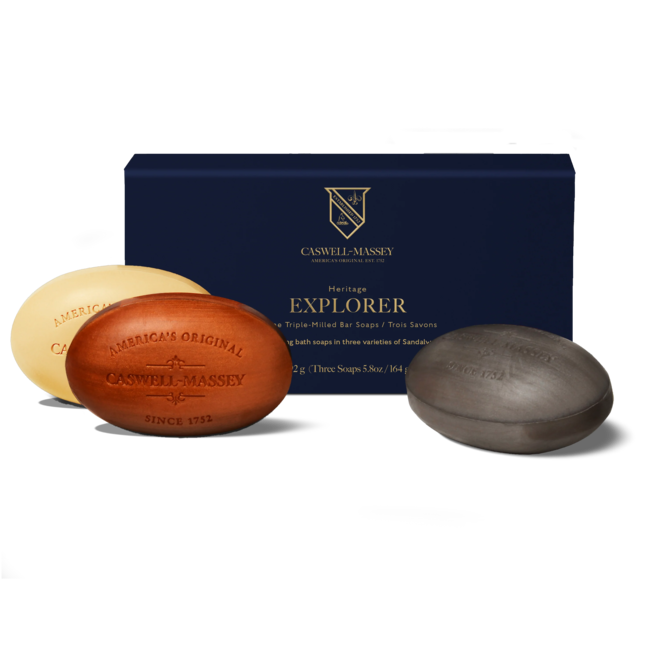 Caswell-Massey Sandalwood Explorer Bar Soap Boxed Collection